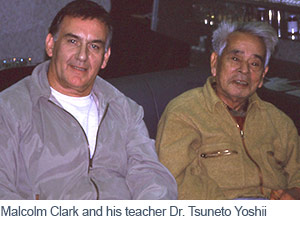 Photo of Malcolm Clark and his teacher Dr. Tsuneto Yoshi